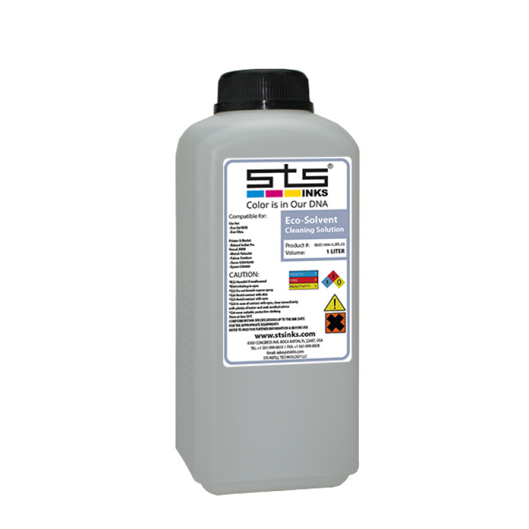EcoSolvent 1 Liter Bottle Cleaning Solution STS Inks