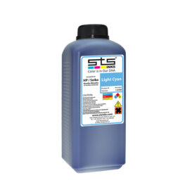 Replacement Ink Low-Solvent Light Cyan 1L. BY STS INKS