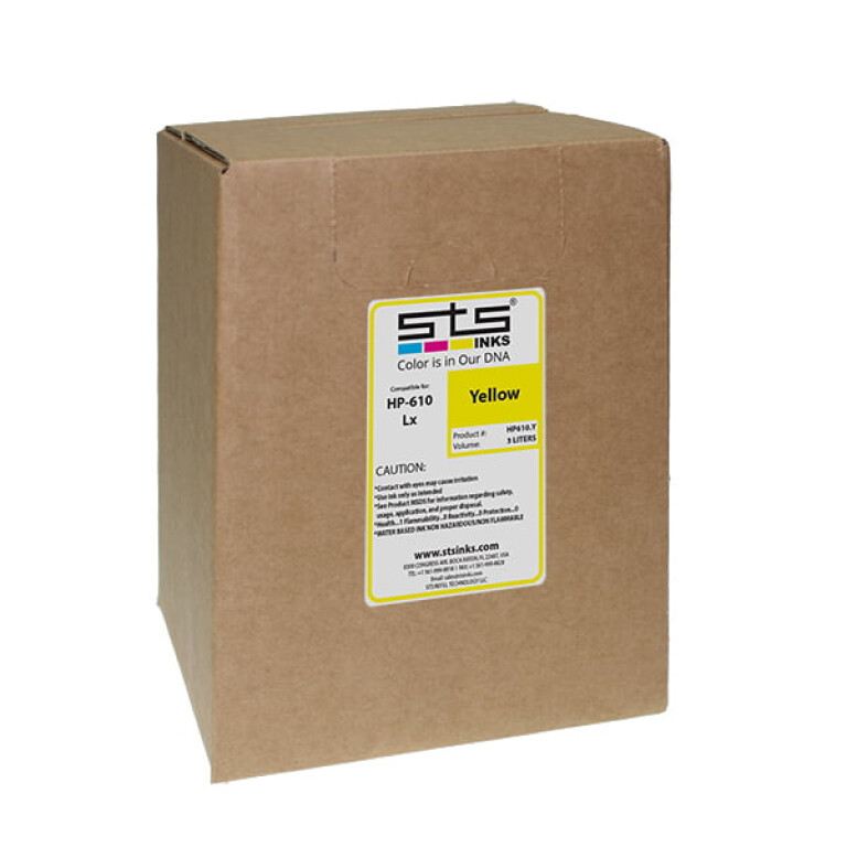 Replacement Bag for Hewlett Packard HP610 Latex Yellow CN672A