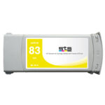 Replacement Cartridge for Hewlett Packard C494 680 ml HP83 - Yellow. BY STS INKS