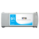 Replacement Cartridge for Hewlett Packard C94 775 ml HP91. BY STS INKS