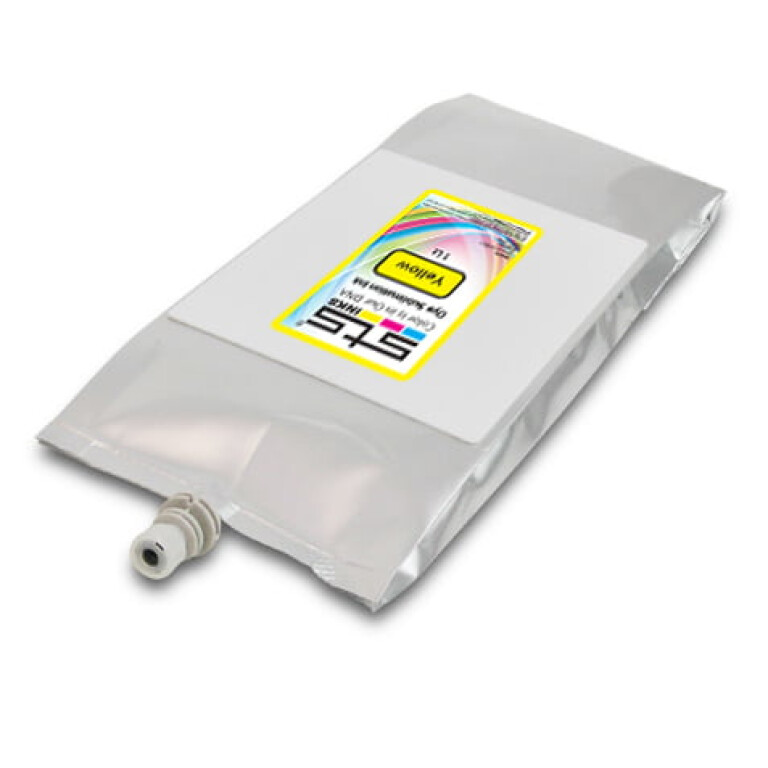Dye Sublimation Ink Bag for Mutoh 1 Liter Yellow