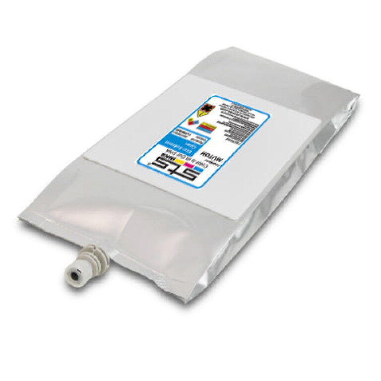 Eco-Solvent Ink Bag for Mutoh 1 Liter Cyan