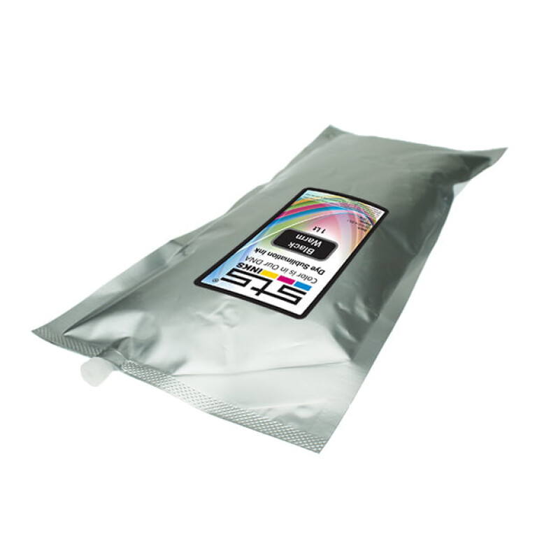 Dye Sublimation Ink Bag for Nite Bulk Systems 1 Liter Black Warm