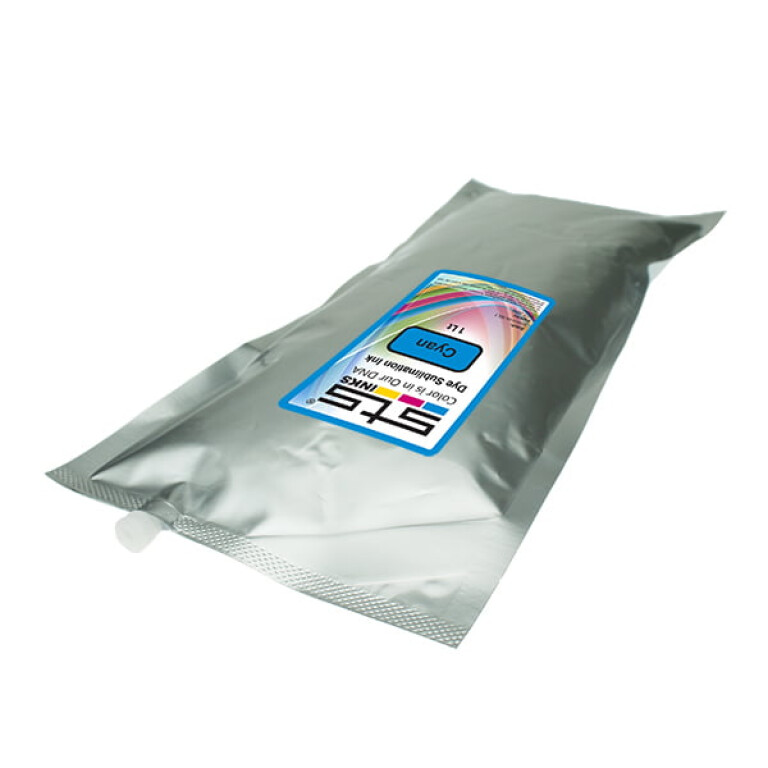 Dye Sublimation Ink Bag for Nite Bulk Systems 1 Liter Cyan