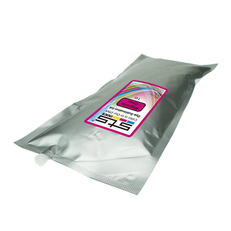 Dye Sublimation Ink Bag for Nite Bulk Systems 1 Liter Magenta Deep