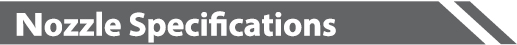 STS 3200 UV Nozzle Specifications STS 3200 UV Nozzle Specifications
